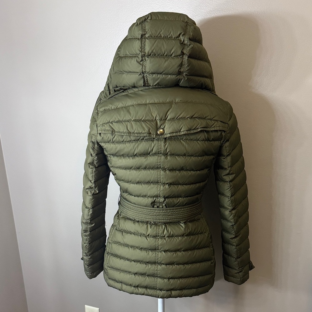 Burberry Down Puffer Jacket with Belt - Picture 2 of 14